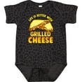 thumbnail image 3 of Inktastic Life is Better with Grilled Cheese Boys or Girls Baby Bodysuit, 3 of 5
