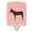 Pink, variant on Caroline's Treasures BB7855CNL Catalan Donkey Pink Check Ceramic Night Light, 6x4x3", multicolor