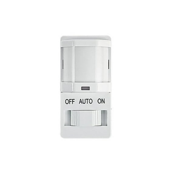 Intermatic IOS-DSIMF-WH Decorator PIR Occupancy Sensor with Slide On/Off Button
