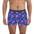 thumbnail image 2 of Bingfone Blue Skull Leaf Men's Underwear - Casual Stretch Boxer Briefs-X-Large, 2 of 7