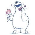 thumbnail image 2 of Girl's Sesame Street Cookie Monster Flower  Graphic T-Shirt, 2 of 4