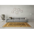 thumbnail image 3 of Ahgly Company Indoor Round Oriental Brown Industrial Area Rugs, 4' Round, 3 of 4