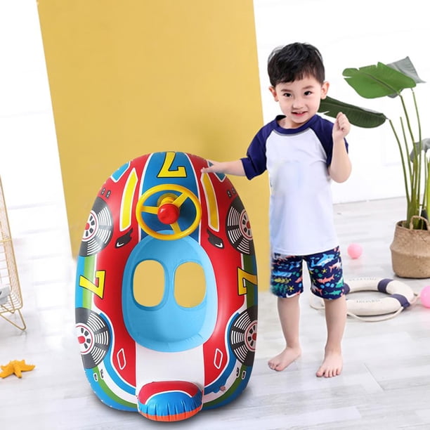 Anillos de natación flotantes con asiento, círculo de natación inflable lindo portátil para niños de 1 a 2 años Hugtrwg Para estrenar