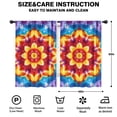 thumbnail image 2 of Blackout Kids Curtains,Rainbow Tie Dye Mandala Pattern Childrens Insulated Curtains Set Of 2,Bedroom Essentials,Toddler Room Decor 42"x63", 2 of 5