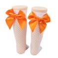 thumbnail image 2 of Chaussettes Résille pour Femmes Chaussettes Hautes en Maille Bas de Mode avec Noeud en Satin, 2 of 2