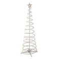 thumbnail image 3 of Northlight Spiral Cone Tree Lighted Outdoor Christmas Decoration - 6' - Clear Lights, 3 of 9