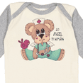 thumbnail image 4 of Inktastic CNA An Angel in Scrubs Teddy Bear Boys Long Sleeve Baby Bodysuit, 4 of 5