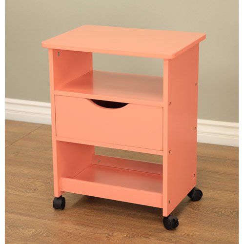 Home Craft Rolling Cart with Drawer, Multiple Colors