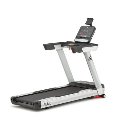 Reebok SL8.0 Treadmill with Incline, Bluetooth, Walking or Running, 3 HP, 12.4 MPH, 330 lb. Capacity