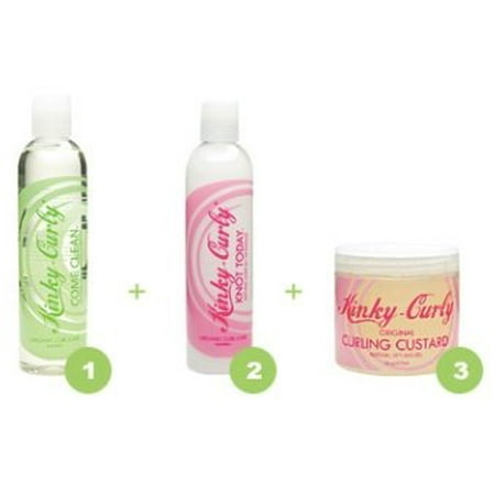 Kinky Curly Combo! (Come Clean 8oz & Knot Today 8oz & Curling Custard