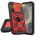 thumbnail image 6 of Venoro for Samsung Galaxy S24 Ultra/S24 Plus/S24 Case with Screen Protector Slide Camera Lens Protection Phone Cover with Stand, Red, 6 of 16
