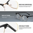 thumbnail image 4 of Gafas AOMASTE Vintage Half-Frame que bloquean la luz azul, 4 of 6