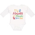 thumbnail image 3 of Inktastic My Abuela and Abuelo Love Me Boys or Girls Long Sleeve Baby Bodysuit, 3 of 5