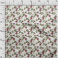 thumbnail image 3 of oneOone Georgette Viscose White Fabric Florals Dress Material Fabric Print Fabric By The Yard 42 Inch Wide, 3 of 5