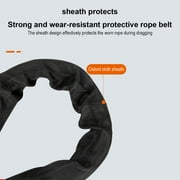 Heavy Duty Car Tow Rope with Soft Release Buckle, High Molecular Polyethylene Towing Strap for Vehicle Recovery, Rescuing and Hauling