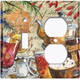 thumbnail image 2 of Metal Light Switch Wall Plate Outlet Cover (Coffee Tea Party Kettle Mocha Drinks - Single Toggle Single Duplex), 2 of 2