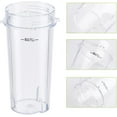 thumbnail image 3 of ENBIZIO Replacement Part - for Ninja Mega Kitchen System BL660 BL770 BL780 - Pack of 2 Single Serve 16 Ounce Cups with Lids, 3 of 4