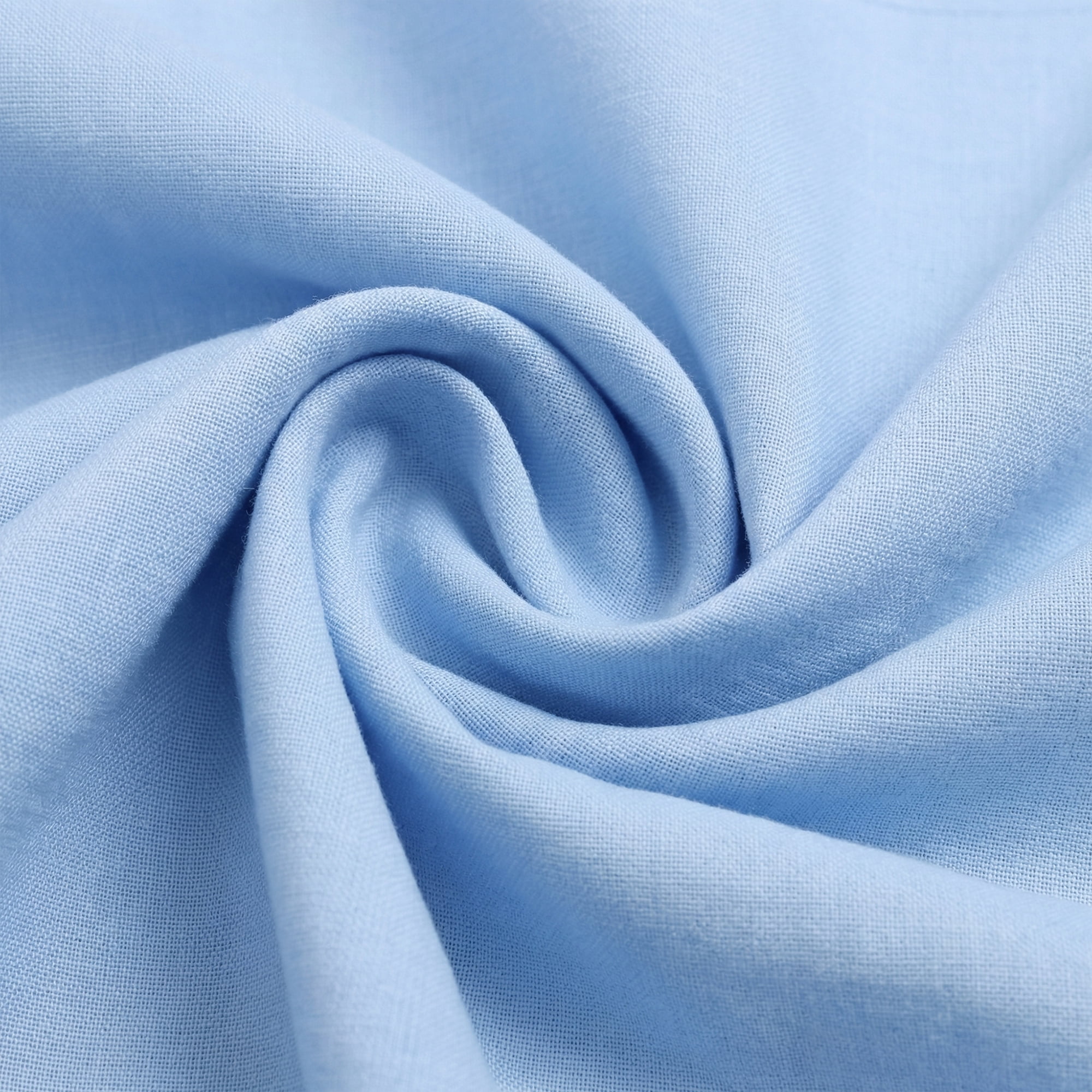 Unique Bargains 12Pcs Washable Reusable Cloth Napkins Light Blue 16x16inch