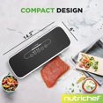 thumbnail image 2 of NutriChef Scelleuse sous Vide, Économiseur d'Aliments, Système de Scellage Automatique pour la Conservation des Aliments, Inclut Kit de Démarrage, Testé en Laboratoire, Modes Aliments Secs et Humides, Voyants Led, 12 Pouces, Noir, 2 of 5