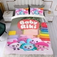 thumbnail image 4 of Bebé Riki Conjunto de sábanas temático, trío de piezas, cómodo y amigable con la piel, diseño único, regalo de decoración para el hogar para familiares, amigos y fans,173cm *218cm, 4 of 6