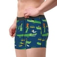 thumbnail image 2 of Fotbe Little Pirate Crocodile Men’s Total Support Pouch Boxer Briefs, X-Temp Cooling, Moisture-Wicking Underwear, Regular, Long-leg and Trunk-Small, 2 of 6