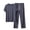 Gray, variant on Men's Modal Crew Neck Tracksuit Sets 2026 Spring Summer Short Sleeve Tops Drawstring Long Pants Loungewear Plus Size Khaki 3XL