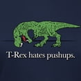 thumbnail image 3 of CafePress - T Rex Hates Pushups Women's Dark T Shirt - Women's Traditional Fit Dark T-Shirt, 3 of 4