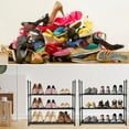 thumbnail image 6 of Oyajia Household 3-layer Shoe Storage Rack Durable 3-tier Shoe Rack Organizer, 6 of 9