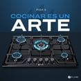 thumbnail image 3 of Parrilla de Gas Empotrable FLINE Riga 5 Acero Inoxidable Negro, 3 of 6