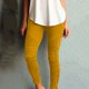 thumbnail image 5 of Pantalones cargo mujer Gibobby ajustados casuales multicolor con bolsillos Amarillo L, 5 of 5