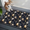 thumbnail image 4 of Vintage Easter Eggs 2'x3' Washable Rug, Spring Botanical Leaves Black Non-Slip Soft Doormat Area Rugs for Entrance Bathroom Bedsides, StainResistant Carpet for Kitchen Bedroom, Entryway Floor Mat, 4 of 9