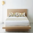 thumbnail image 6 of Yayeee Pillowcase Queen Size Set of 2 Satin Wrinkle Resistant Pillow Case, Beige Floral, 6 of 8