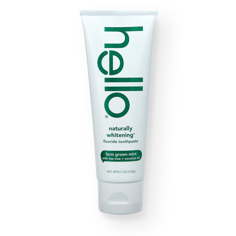 Hello Naturally Whitening Farm Mint with Tea Tree + Coconut Fluoride Toothpaste - image 4 of 7