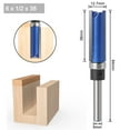 thumbnail image 4 of Chendee 6Mm 6.35Mm Shank Bearing Flush Trim Pattern Router Bit Trimming Bit Industrial,6Mm Shank, 4 of 9