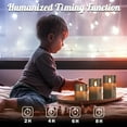 thumbnail image 3 of Rechargeable Flameless Candle, Flashing LED Pillar Real Wax Candle with Remote Control and Timer, Clear Glass Electronic Candles for Room Decoration, 1 Set of 3, 3 of 10