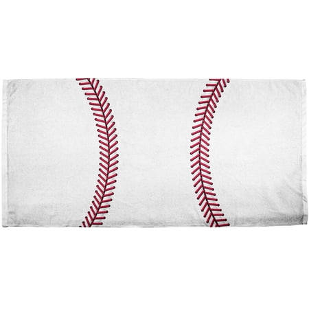 Baseball All Over Bath Towel