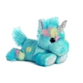 thumbnail image 3 of Aurora Bundle of 2 Plush Beanbag Unicorns, Blueberry Ripple Unicorn & Jelly Roll Unicorn Blue/Pink, 3 of 4