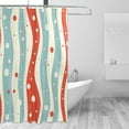 thumbnail image 2 of Yayeee Shower Curtain with Hooks 72"x72" Waterproof Fabric Bathroom Hanging Decor, Light Blue Pattern, 2 of 5