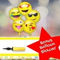 thumbnail image 2 of Baketivity Emoji Party Supplies Set with Paper Plates, Cups, Hats, Plastic Forks, Spoons & Knives, Napkins, Banner, Table Cover & Balloons Upgrade Home Dcor, Surprise, 2 of 4