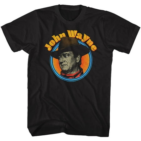 John Wayne American Legend Hollywood Icon Actor Profile Distressed T-Shirt (Top 100 Best Male Actors)