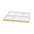thumbnail image 3 of Segolike Bracelet Display Tray Storage Tray for Drawer 6 Grids for Rings Earrings Jewelry Organizer Bangle Holder for Showcase Selling White, 3 of 8