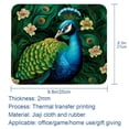 thumbnail image 5 of Peacock Gaming Mousepad Mouse Mat Desk Mat - Square, 8.3x9.8 Inch, Non-Slip Rubber Bottom, Printed, Suitable for Office and Gaming, 5 of 6