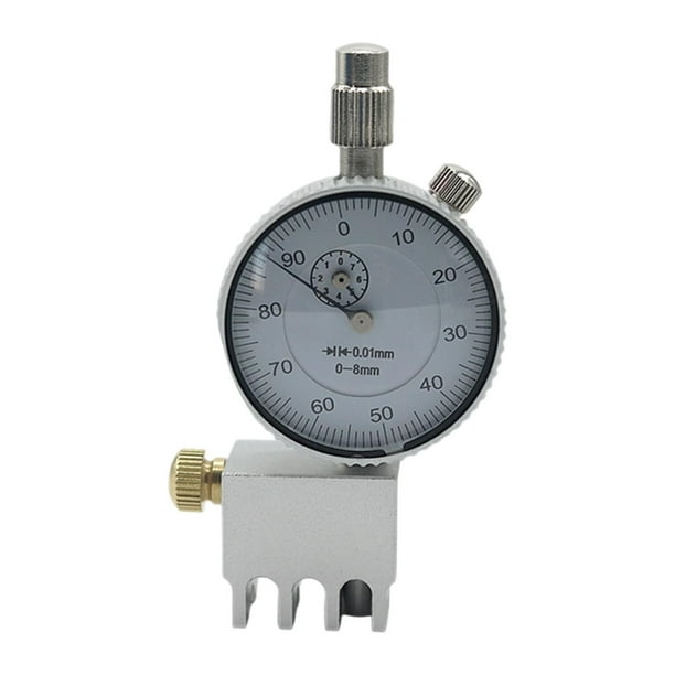 Medidor de altura de cuerdas de guitarra, herramienta digital de ajuste, indicador de calibre de cuerdas confiable. Base plana de aluminio