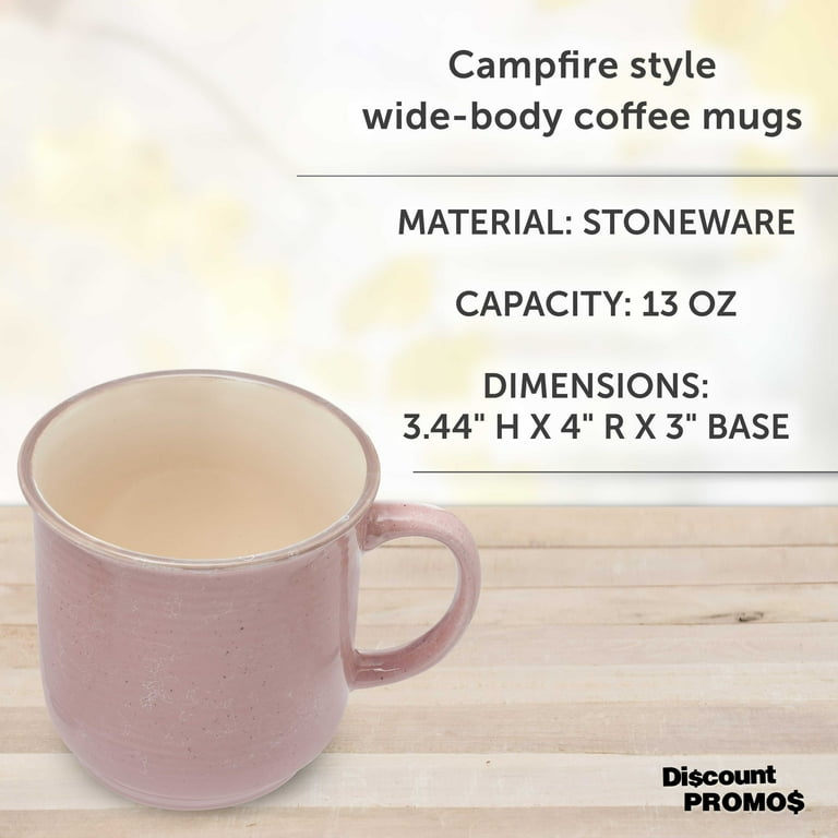 Marble Campfire Coffee Mugs 13 oz. Set of 10, Bulk Pack - Ceramic, Perfect  for Coffee, Tea, Espresso, Hot Cocoa, Other Beverages - Pink - Walmart.com