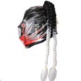 thumbnail image 3 of Recién llegado, casco trenzado para motocicleta, casco para mujer, trenzas de 24 pulgadas con ventosa giratoria, coletas dobles, trenzas para casco, 3 of 5