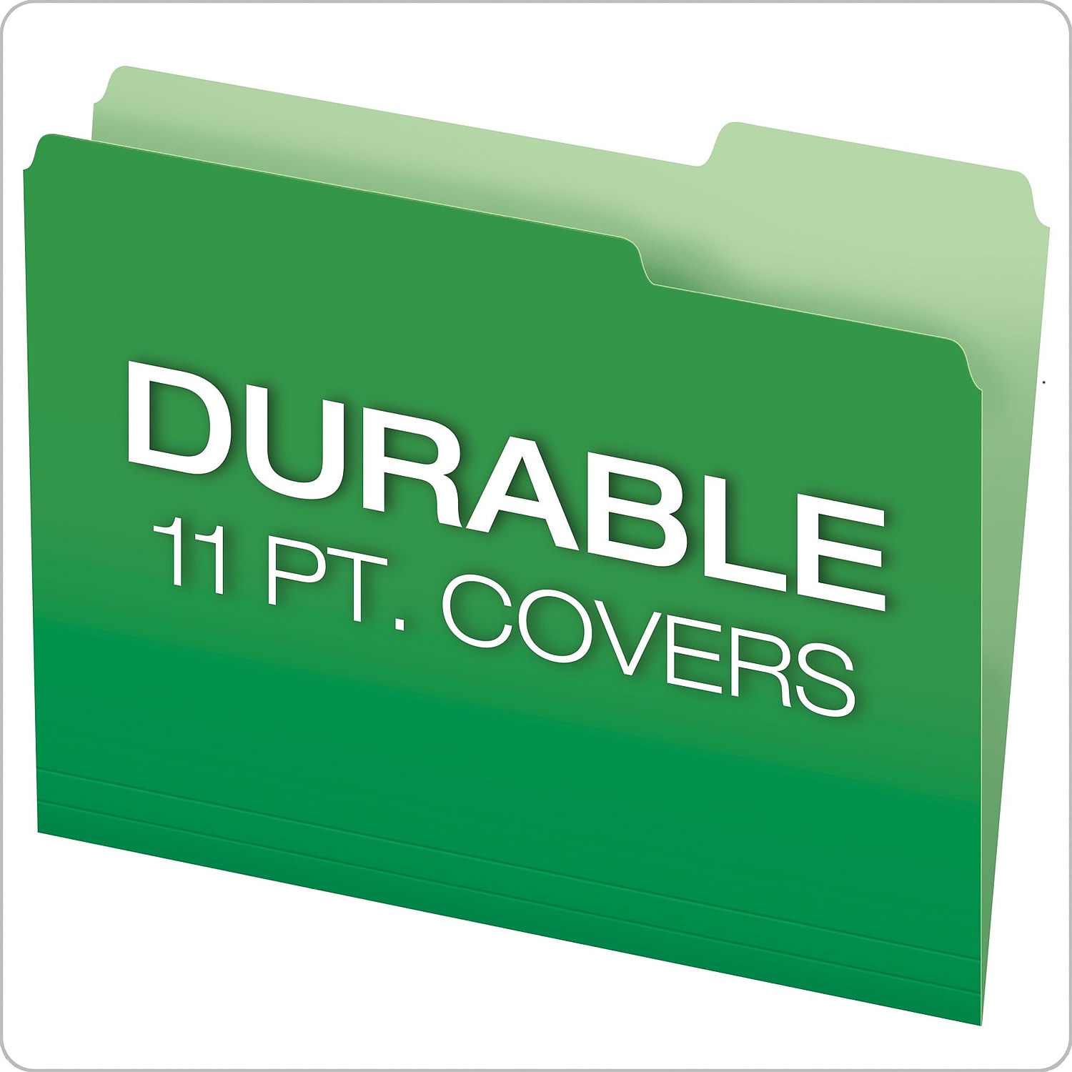 Pendaflex 54460EE 1/3-Cut Tabs: Assorted Letter Size Double Stuff File Folders - Assorted Colors (50/Pack)