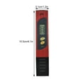 thumbnail image 4 of Baohd Digital Ph Tester Meter Pool Water Aquarium LCD Accuracy Red Made Of ABS Plastic, 4 of 6