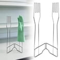 thumbnail image 1 of Baking Tray Pan Kitchen Glove Holder Stainless Glove Rack Kitchen Vertical Glove Support Multi Purpose Glove Drain Rack Glove Drying Stand Rubber Glove Drying Rack Mitten Rack Oven Pan,Cookie Sheet,R, 1 of 9