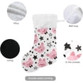 thumbnail image 3 of Coolnut 17.7 Inch Christmas Stockings, 2 PCS Stars and Piglets Presonalized Large Stocking Sock for Family Holiday Xmas Party Decorations, 3 of 7