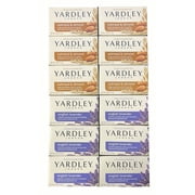 Yardley English Lavender Bath Bar, 4.25 oz 6 PCS, Yardley Oatmeal & Almond Bath Bar, 4.25 oz 6 PCS